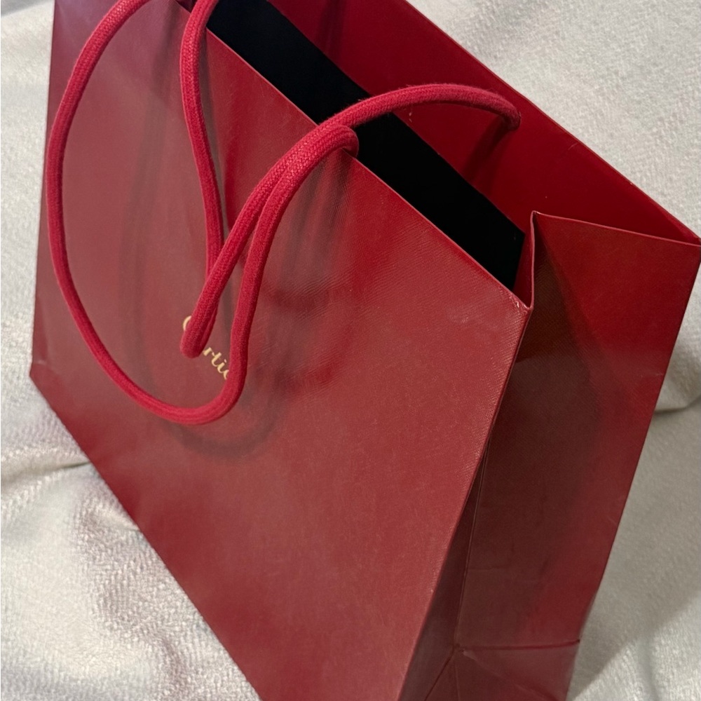 Cartier Crimson Rope-Handle Tote - Picture 3 of 4